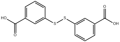 3,3'-ジスルファンジイル二安息香酸 化学構造式
