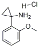 1-(2-メトキシフェニル)シクロプロパン-1-アミン塩酸塩  化学構造式