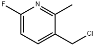 3-(CHLOROMETHYL)-6-FLUORO-2-METHYLPYRIDINE Structure