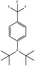 ((4-三氟甲基)苯基)二叔丁基膦, 1228182-34-0, 结构式
