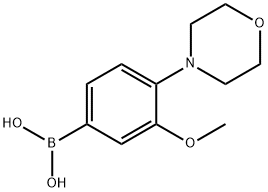 3-メトキシ-4-モルホリノベンゼンボロン酸 化学構造式