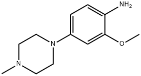 2-甲氧基-4-(4-甲基哌嗪-1-基)苯胺 结构式