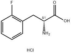 2-氟-D-苯丙氨酸 结构式