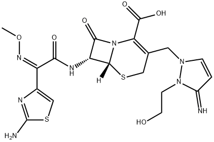 头孢噻利, 122841-10-5, 结构式