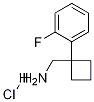 (1-(2-fluorophenyl)cyclobutyl)methanamine hydrochloride Struktur