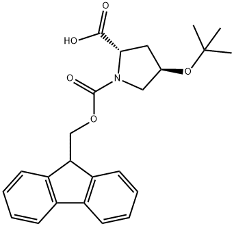 Fmoc-4-叔丁氧基-L-脯氨酸, 122996-47-8, 结构式