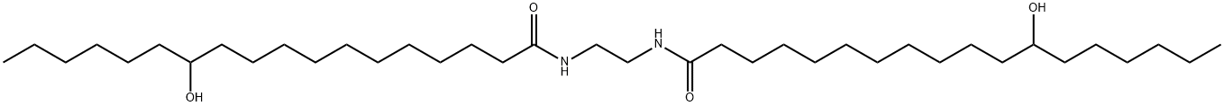 N,N'-1,2-亚乙基二(12-羟基-十八烷酰胺) 结构式