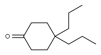 4,4-DI-N-PROPYLCYCLOHEXANONE Structure