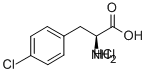 4-氯-L-苯丙氨酸盐酸盐, 123053-23-6, 结构式