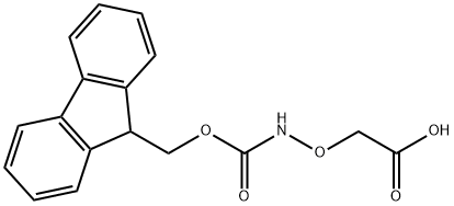 FMOC-3-(アミノオキシ)酢酸 化学構造式