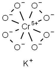 potassium tetraperoxochromate 结构式