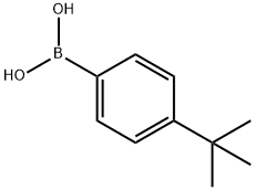 4-tert-ブチルフェニルボロン酸 化学構造式