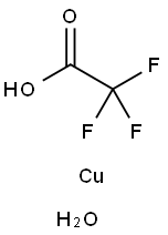 トリフルオロ酢酸銅(II) 水和物 化学構造式