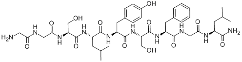 Gly-Gly-Ser-Leu-Tyr-Ser-Phe-Gly-Leu-NH2 化学構造式