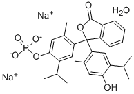 Thymolphthalein monophosphoric acid disodium salt trihydrate Structure