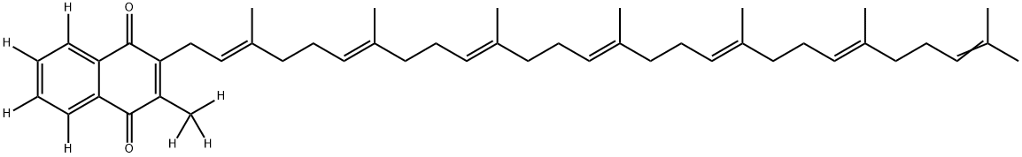 メナキノン7-D7 (90%) 化学構造式