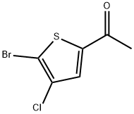 1-(5-溴-4-氯-2-噻吩基)乙酮 结构式