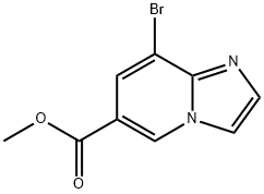 8-溴咪唑并[1,2-A]吡啶-6-羧酸甲酯, 1234616-08-0, 结构式