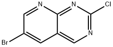 6-溴-2-氯-吡啶并[2,3-D]嘧啶, 1234616-65-9, 结构式