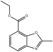2-メチル-1,3-ベンズオキサゾール-7-カルボン酸メチル 化学構造式