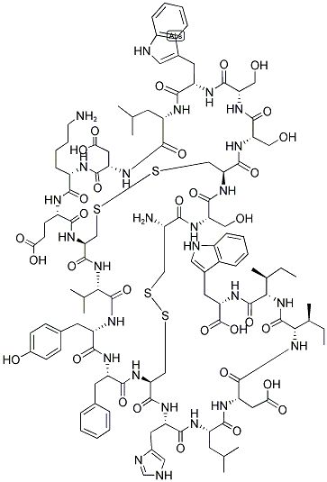 エンドセリン-2, ヒト 化学構造式