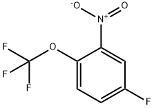 4-フルオロ-2-ニトロ-1-(トリフルオロメトキシ)ベンゼン 化学構造式