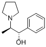 (1S,2R)-1-フェニル-2-(1-ピロリジニル)プロパン-1-オール 化学構造式