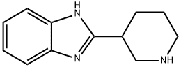 2-(3-哌啶基)-1H-苯并咪唑, 123771-23-3, 结构式