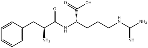 Nα-(L-フェニルアラニル)-L-アルギニン 化学構造式