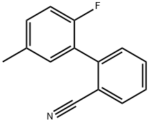 2-(2-fluoro-5-Methylphenyl)benzonitrile Structure