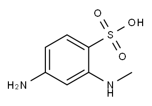 2-AMINO-4-METHYLAMINOBENZENE SULFONIC ACID Structure
