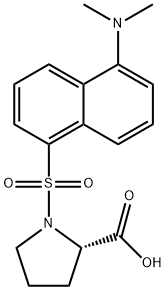 ダンシル-L-プロリンピペリジニウム 化学構造式