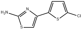 4-(5-氯-2-噻吩)-1,3-噻唑-2-胺, 123971-45-9, 结构式