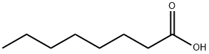 Octanoic acid Struktur