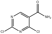 2,4-二氯嘧啶-5-羧酸酰胺, 1240390-28-6, 结构式