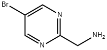 5-溴-2-嘧啶甲胺 结构式