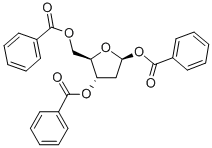 1,3,5-三-O-苯甲酰基-2-脱氧-2-氟-ALPHA-D-阿拉伯呋喃糖, 124152-17-6, 结构式