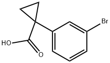 1-(3-溴苯基)环丙烷甲酸, 124276-95-5, 结构式