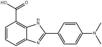 2-(4-DIMETHYLAMINO-PHENYL)-3H-BENZOIMIDAZOLE-4-CARBOXYLIC ACID Struktur