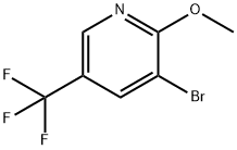 3-溴-2-甲氧基-5-三氟甲基吡啶 结构式