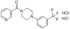 1-Nicotinoyl-4-(3-trifluoromethylphenyl)piperazine dihydrochloride Structure