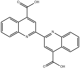 2,2'-ビ[4-キノリンカルボン酸] 化学構造式