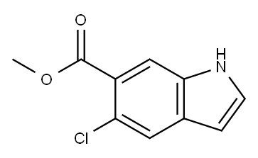 methyl 5-chloro-1H-indole-6-carboxylate Structure