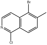 5-BROMO-1-CHLORO-6-METHYLISOQUINOLINE 结构式