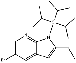 5-<WBR>Bromo-<WBR>2-<WBR>ethyl-<WBR>1-<WBR>(triisopropylsilyl)<WBR>-<WBR>1H-<WBR>pyrrolo[2,3-<WBR>b]<WBR>pyridine,CAS:12