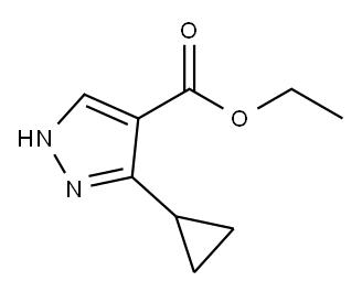 Ethyl 3-Cyclopropylpyrazole-4-carboxylate Struktur