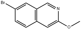 7-溴-3-甲氧基异喹啉 结构式