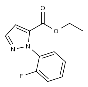 1 - (2-氟苯基)-1H -吡唑- 5 -羧酸乙酯, 1246555-47-4, 结构式