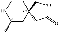trans-7-Methyl-2,8-diazaspiro[4.5]decan-3-one Structure