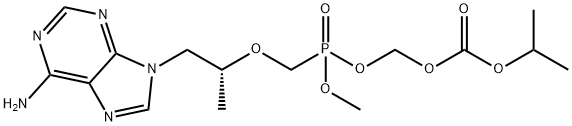 单POC甲基替诺福韦(非对映体的混合物), 1246812-16-7, 结构式